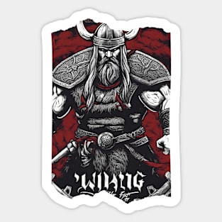Norse Valor Viking Warrior Scandinavian Sticker
